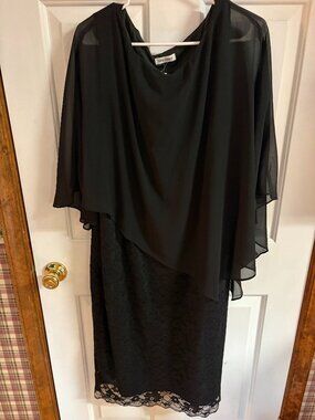 Pinup Fashion Dress, Black Lace, Size 20